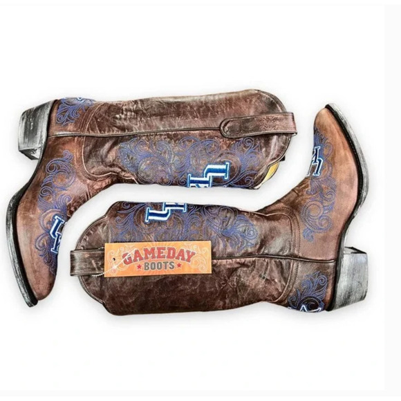 University of Kentucky Wildcats UK U of K NWT NCAA Distressed Leather Boots 7.5 - Picture 3 of 12